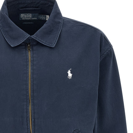 Polo Ralph Lauren Blue Cotton Full-Length Jacket