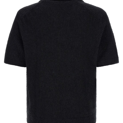 Lacoste Black Cotton Polo Shirt