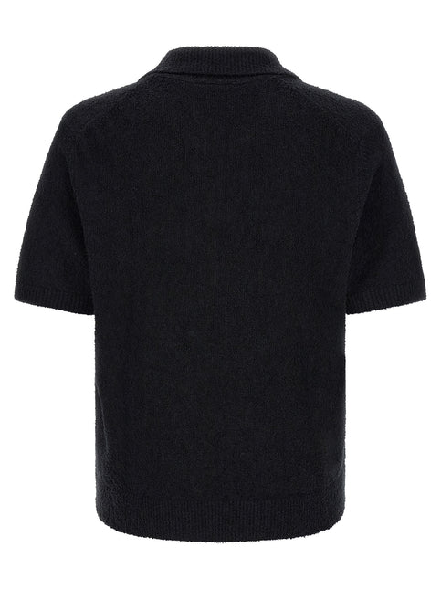 Lacoste Black Cotton Polo Shirt Lacoste