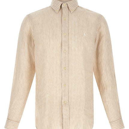 Polo Ralph Lauren Beige Linen Blouse