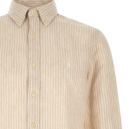 Polo Ralph Lauren Beige Linen Blouse