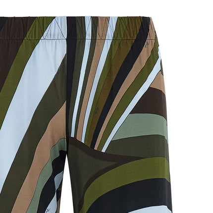 Emilio Pucci Multicolor Viscose Flared Pants