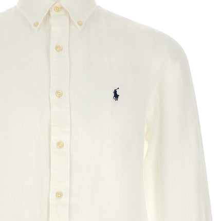 Polo Ralph Lauren White Linen Blouse