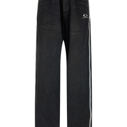 Balenciaga Black Cotton Flared Jeans
