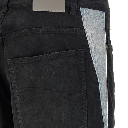 Balenciaga Black Cotton Flared Jeans