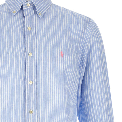Polo Ralph Lauren Blue Linen Blouse