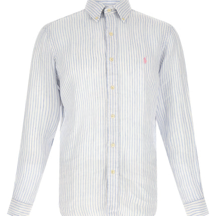 Polo Ralph Lauren Blue Linen Blouse