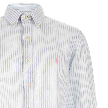 Polo Ralph Lauren Blue Linen Blouse