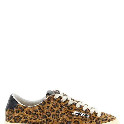 Autry Brown Cowhide Low Top Sneakers