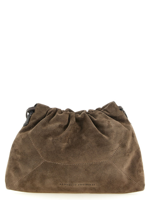 Brunello Cucinelli Brown Calfskin Clutch Bag Brunello Cucinelli