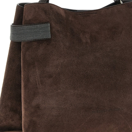 Brunello Cucinelli Brown Calfskin Handbag