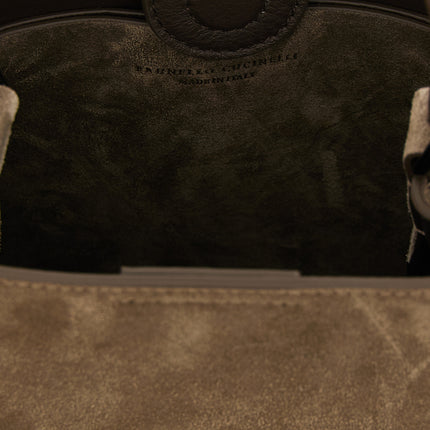 Brunello Cucinelli Brown Calfskin Handbag