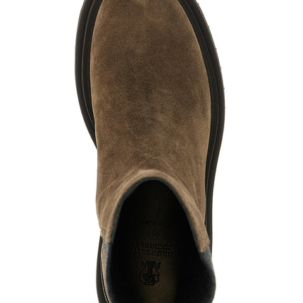 Brunello Cucinelli Brown Calfskin Ankle Boots