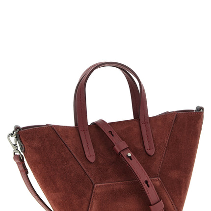 Brunello Cucinelli Bordeaux Calfskin Handbag