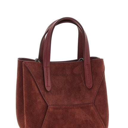 Brunello Cucinelli Bordeaux Calfskin Handbag