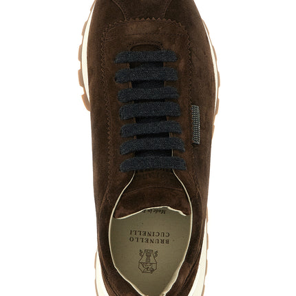 Brunello Cucinelli Brown Calfskin Athletic Sneakers