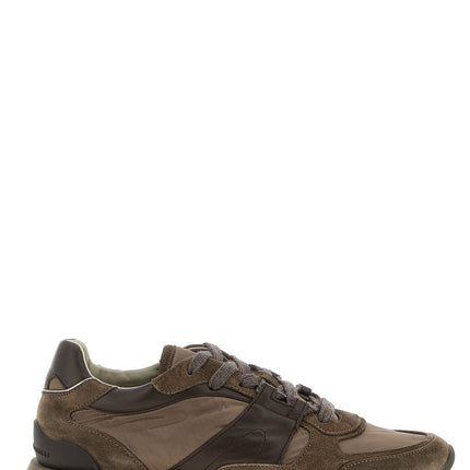 Brunello Cucinelli Bicolor Calfskin Athletic Sneakers