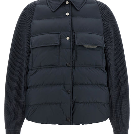Brunello Cucinelli Blue Polyester Full-Length Jacket