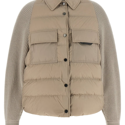 Brunello Cucinelli Beige Polyester Shell Jacket