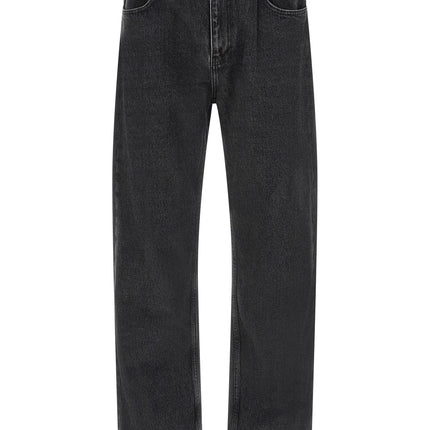 SECOND/LAYER Black Cotton Straight-Leg Jeans