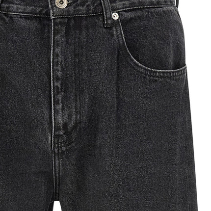 SECOND/LAYER Black Cotton Straight-Leg Jeans