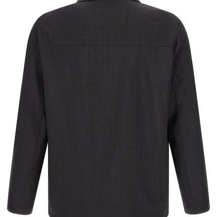 SECOND/LAYER Gray Polyester Blouse