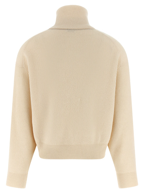 Brunello Cucinelli White Virgin Wool Cardigan Brunello Cucinelli