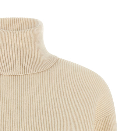 Brunello Cucinelli White Virgin Wool Cardigan