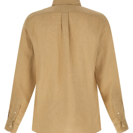 Polo Ralph Lauren Beige Linen Blouse