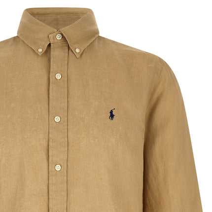 Polo Ralph Lauren Beige Linen Blouse