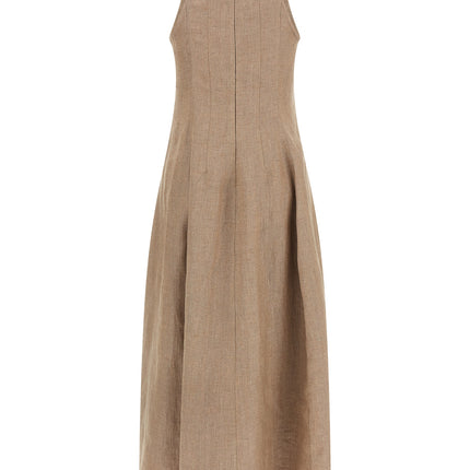 Brunello Cucinelli Beige Linen Long Dress