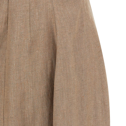 Brunello Cucinelli Beige Linen Long Dress