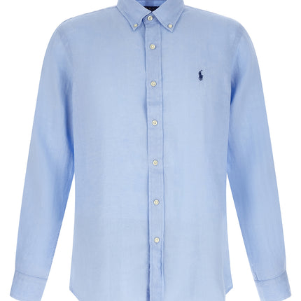 Polo Ralph Lauren Blue Linen Blouse