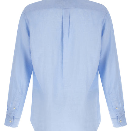 Polo Ralph Lauren Blue Linen Blouse