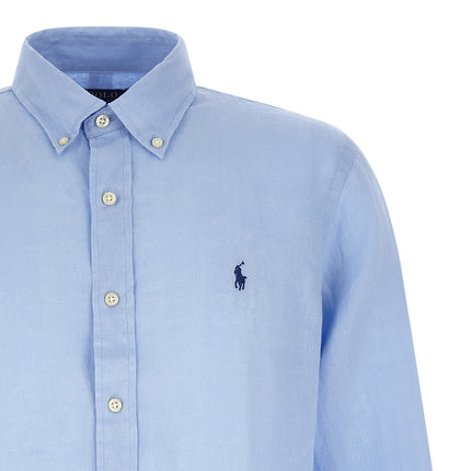 Polo Ralph Lauren Blue Linen Blouse