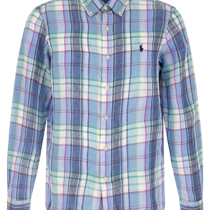 Polo Ralph Lauren Blue Linen Blouse