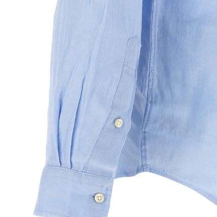 Polo Ralph Lauren Blue Linen Blouse