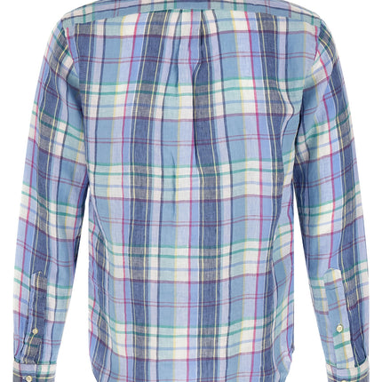 Polo Ralph Lauren Blue Linen Blouse