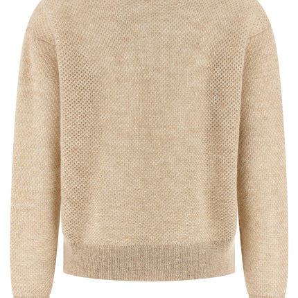 Brunello Cucinelli Gold Wool Polo Shirt