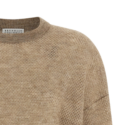 Brunello Cucinelli Beige Wool Cardigan