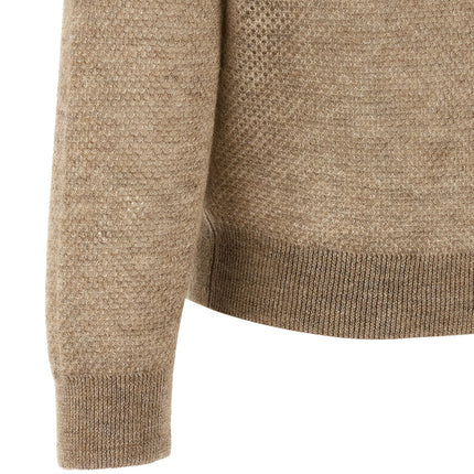 Brunello Cucinelli Beige Wool Cardigan