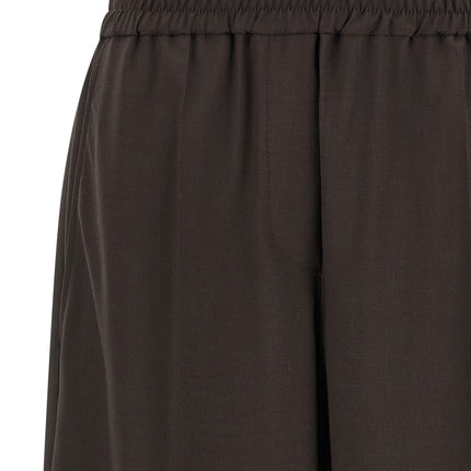 Brunello Cucinelli Brown Virgin Wool Casual Pants