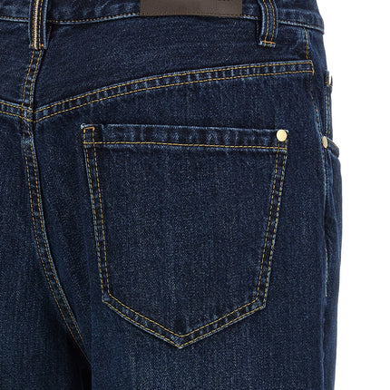 Brunello Cucinelli Blue Cotton Cropped Jeans