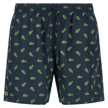 Lacoste Blue Polyester Swim Shorts