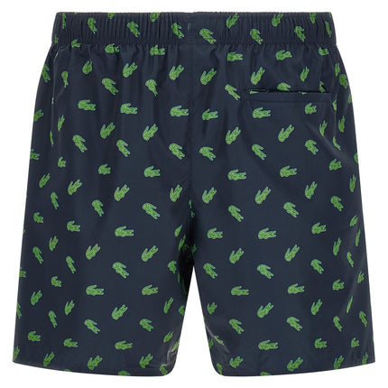 Lacoste Blue Polyester Swim Shorts