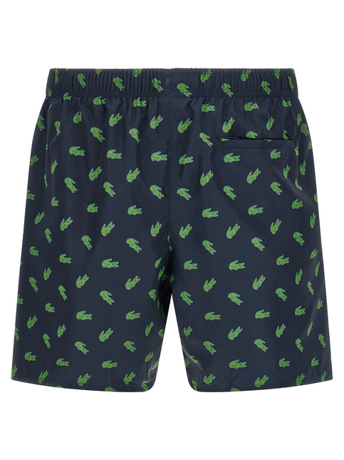 Lacoste Blue Polyester Swim Shorts Lacoste
