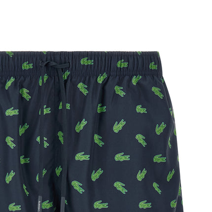 Lacoste Blue Polyester Swim Shorts