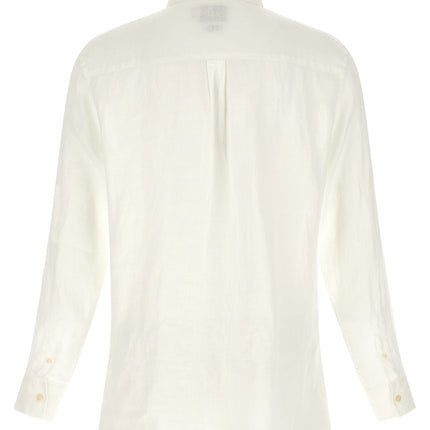 MC2 Saint Barth White Linen Polo Shirt