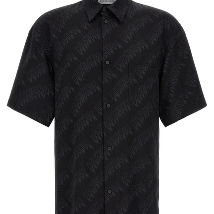 Balenciaga Black Viscose Blouse