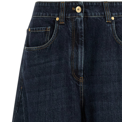 Brunello Cucinelli Blue Cotton Jeans Denim